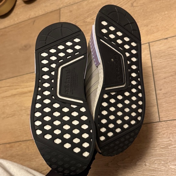 Adidas  Khaki and Purple Sneakers - Picture 4 of 5